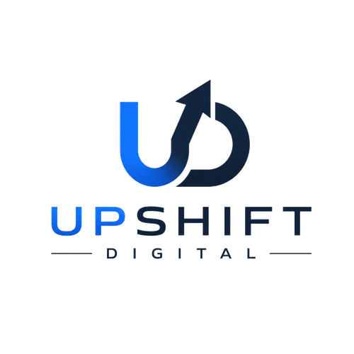 Upshift Digital logo, web design for Bay Area local businesses